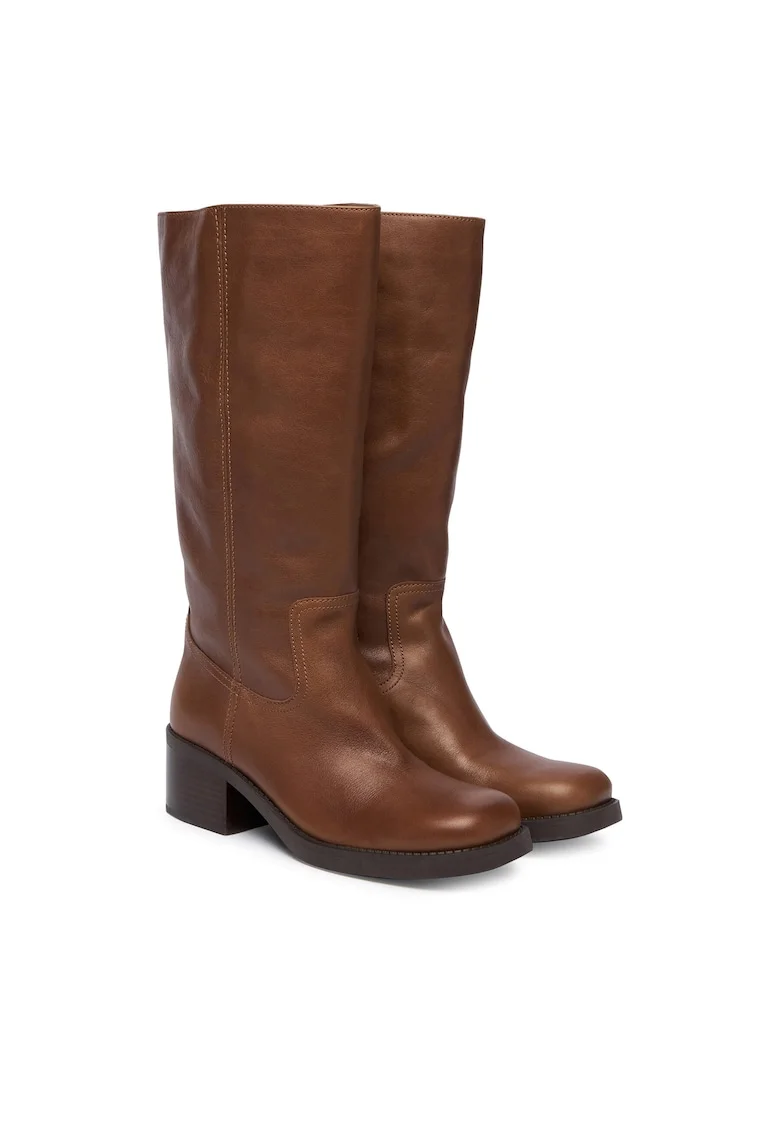 Cizme dama  CCH81, piele naturala, maro