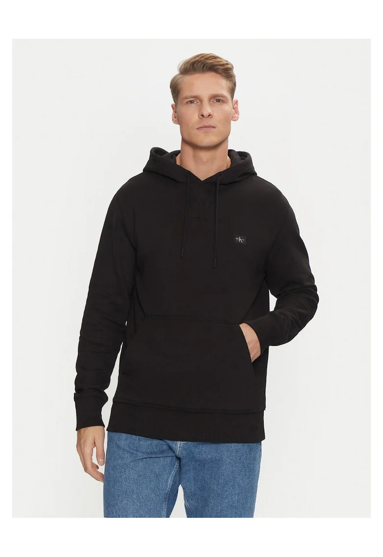 Hanorac barbati  negru, stil cu gluga,