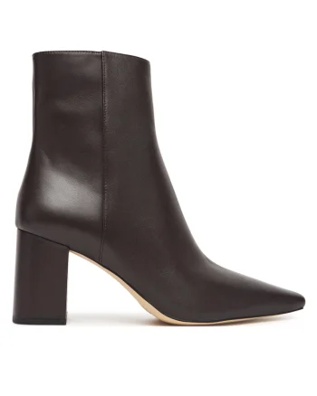 Botine dama  Piele naturala, Maro, Maro