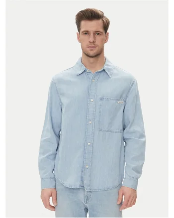 Camasa barbati  culoare albastru, material denim