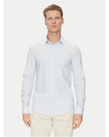 Camasa barbati  culoare albastru deschis, bumbac