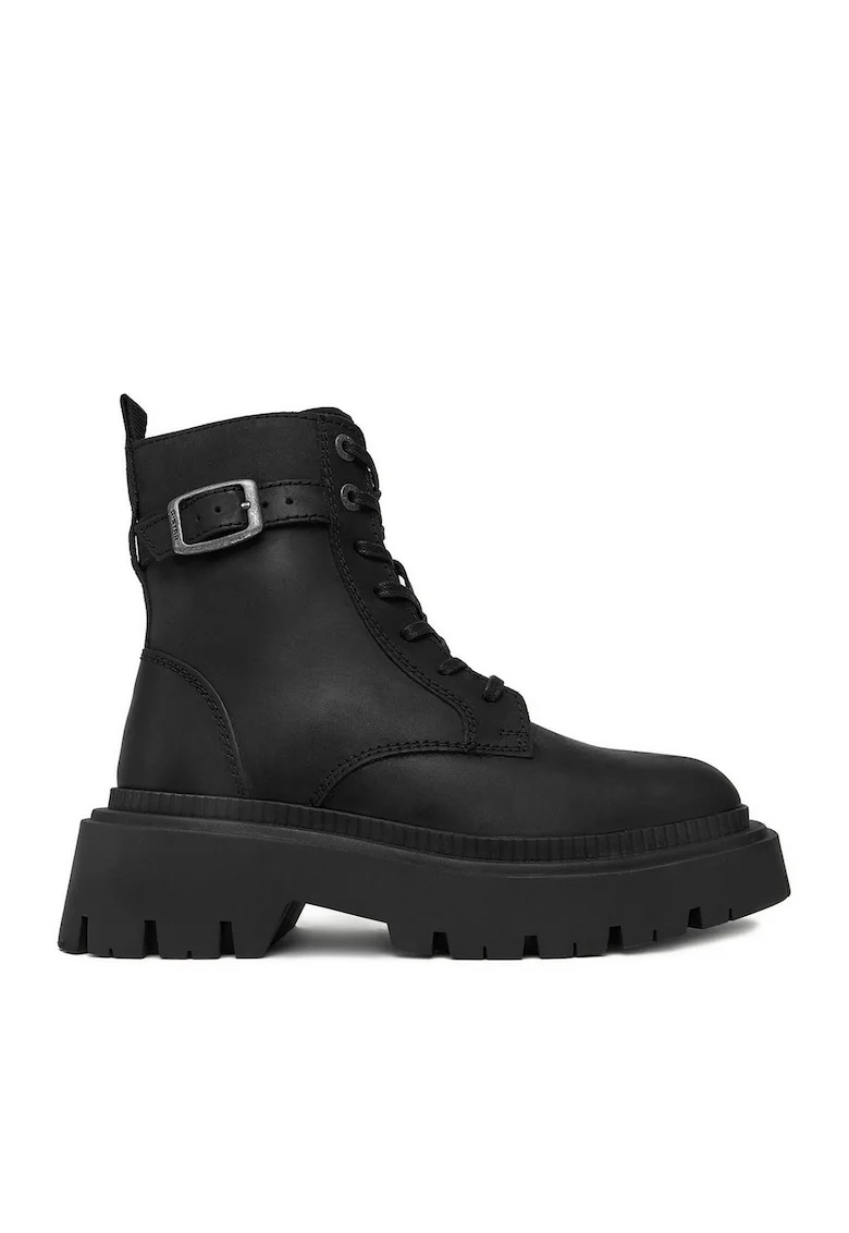 Ghete dama CEO-WI34-JOSIA-02,  Piele naturala, Negru