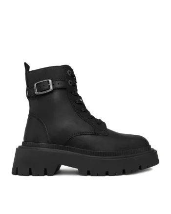 Ghete dama CEO-WI34-JOSIA-02,  Piele naturala, Negru