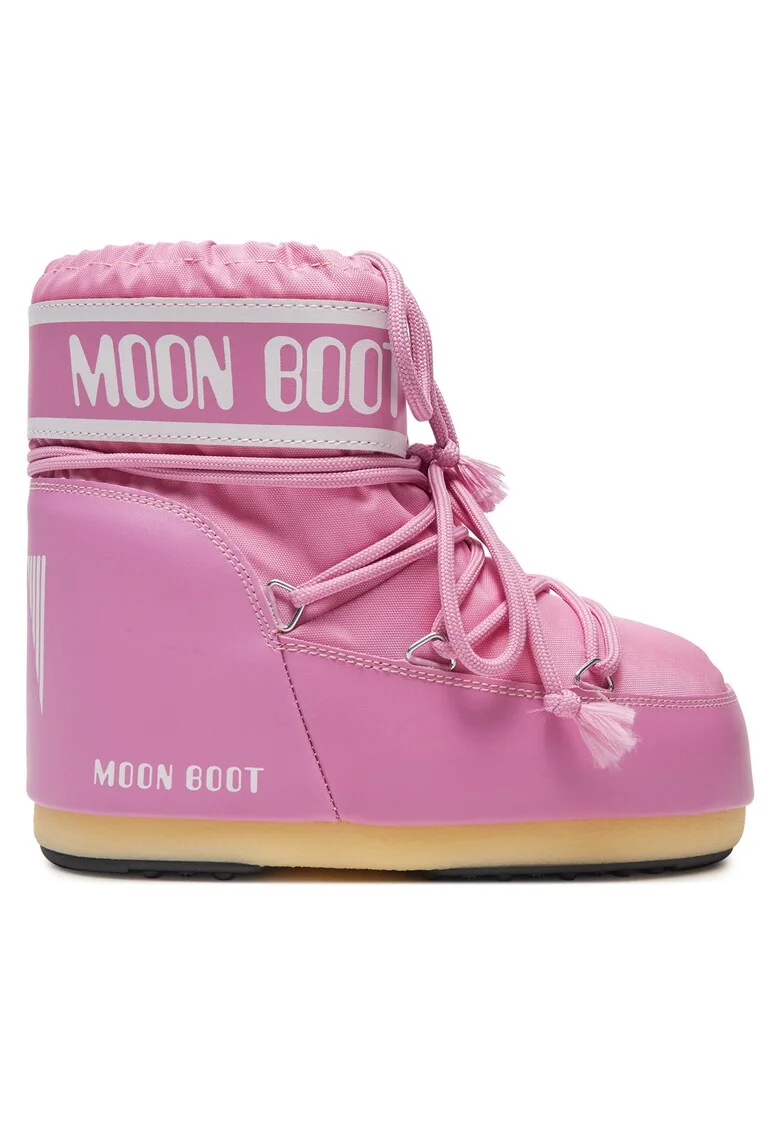 Ghete dama  roz, piele ecologica, 80D1409340, Roz