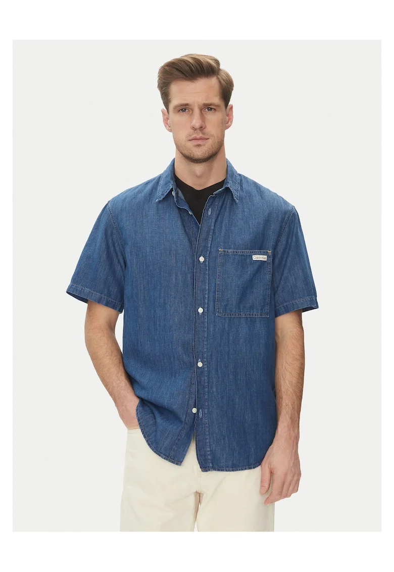 Camasa barbati,  denim, albastru,