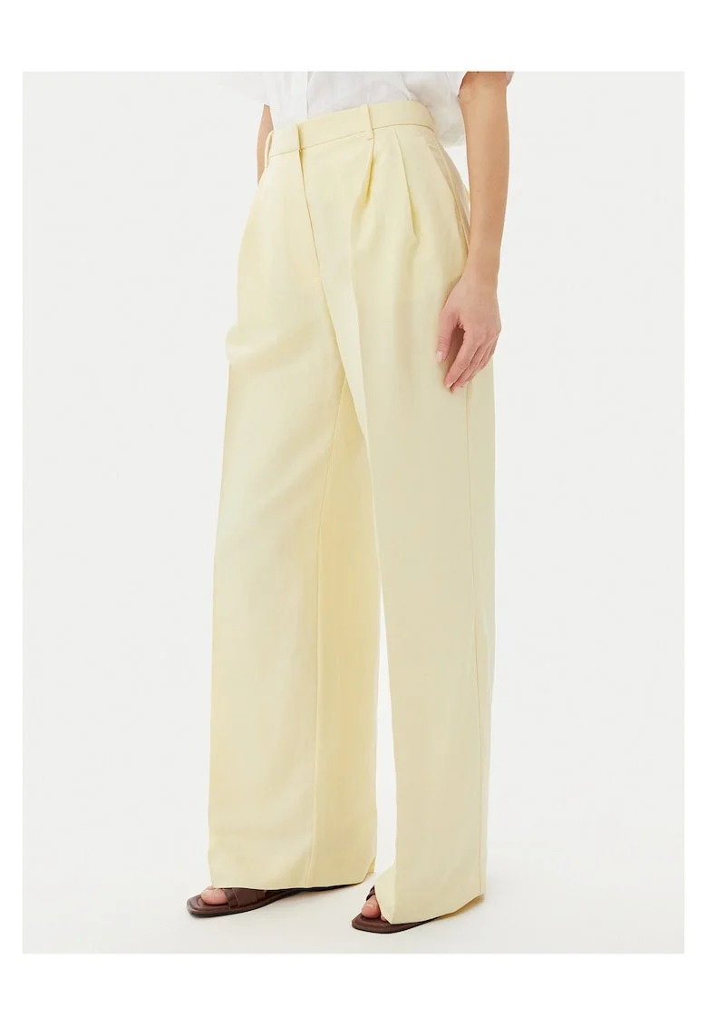 Pantaloni eleganti pentru dama,  galben