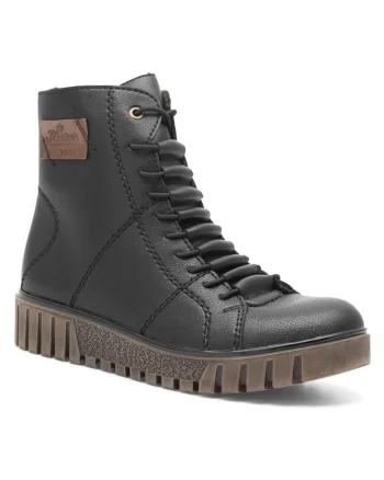 Botine dama,  piele naturala, negru Y3421-00,
