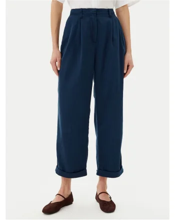 Pantaloni eleganti pentru dama,  lungi, bleumarin
