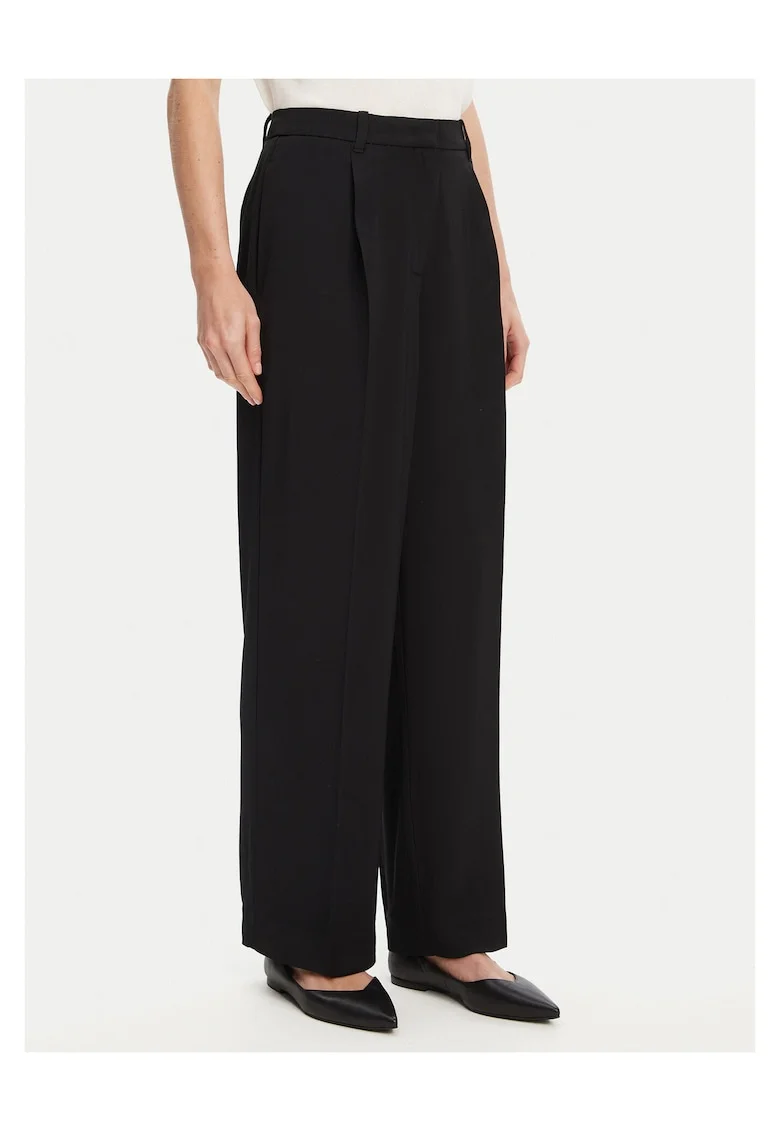 Pantaloni largi pentru dama,  negru
