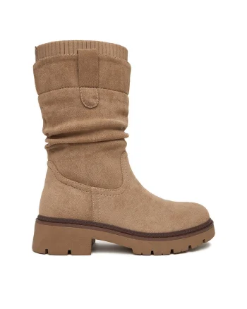 Botine dama CEO-WS6332-0,  Textil, Bej