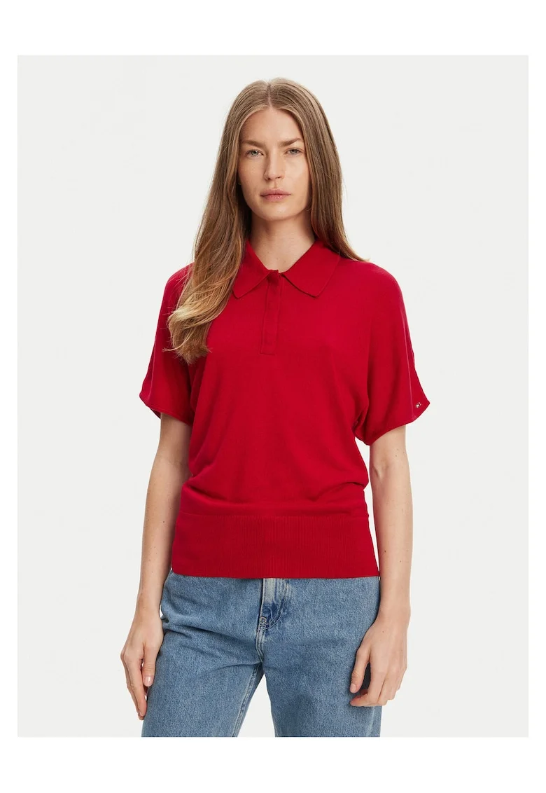Tricou polo dama,  Rosu