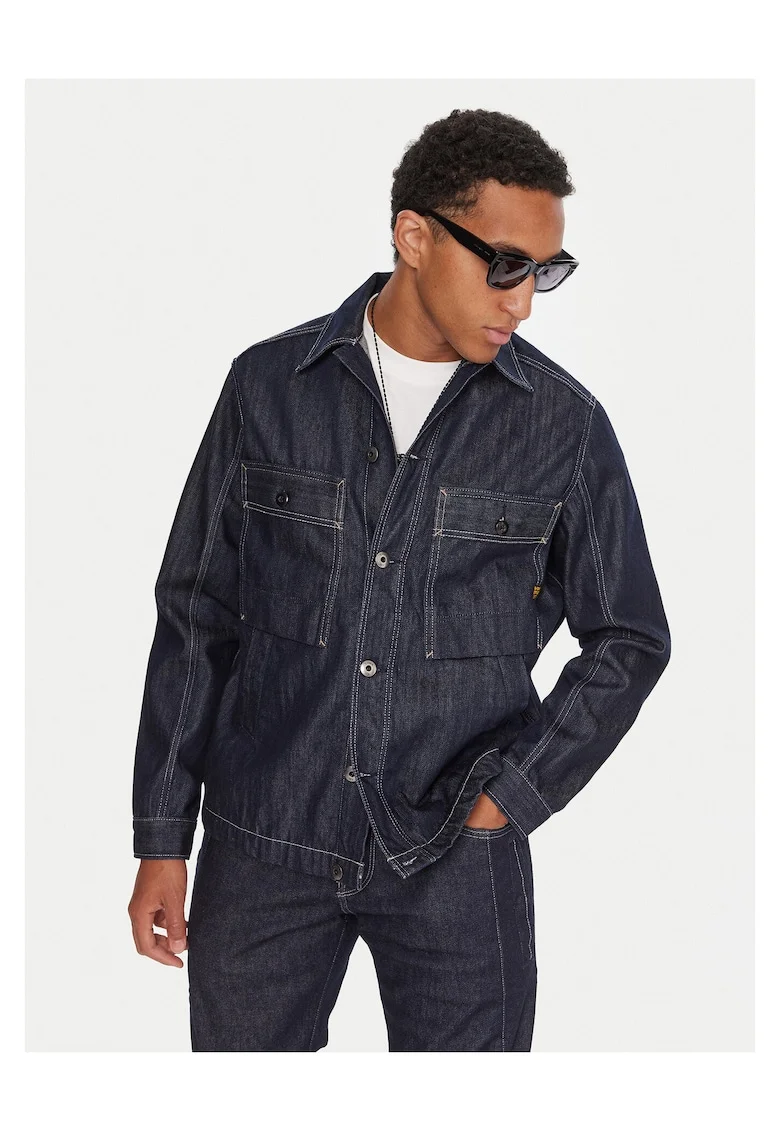 Camasa barbati,  denim, bleumarin