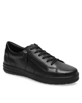 Tenisi dama,  piele naturala, negru,
