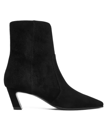Botine dama  piele naturala, Negru