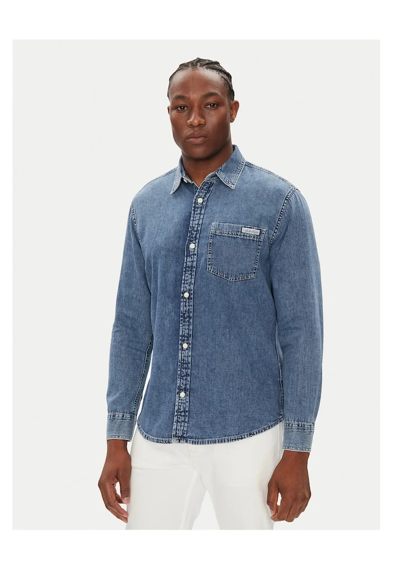 Camasa barbati,  albastru, denim