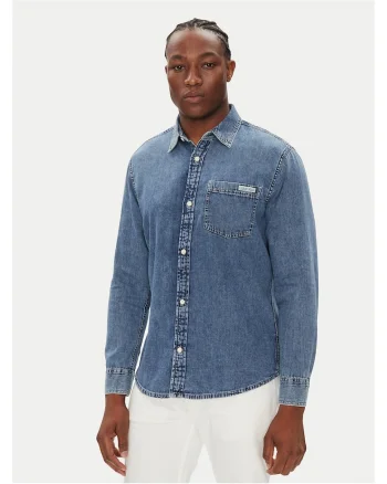 Camasa barbati,  albastru, denim