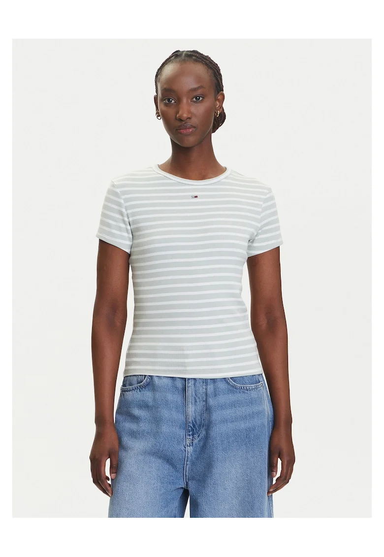 Tricou dama,  Verde, Dungi,