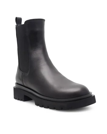 Botine dama SUSAN-26034PE, Piele naturala, Negru, Negru