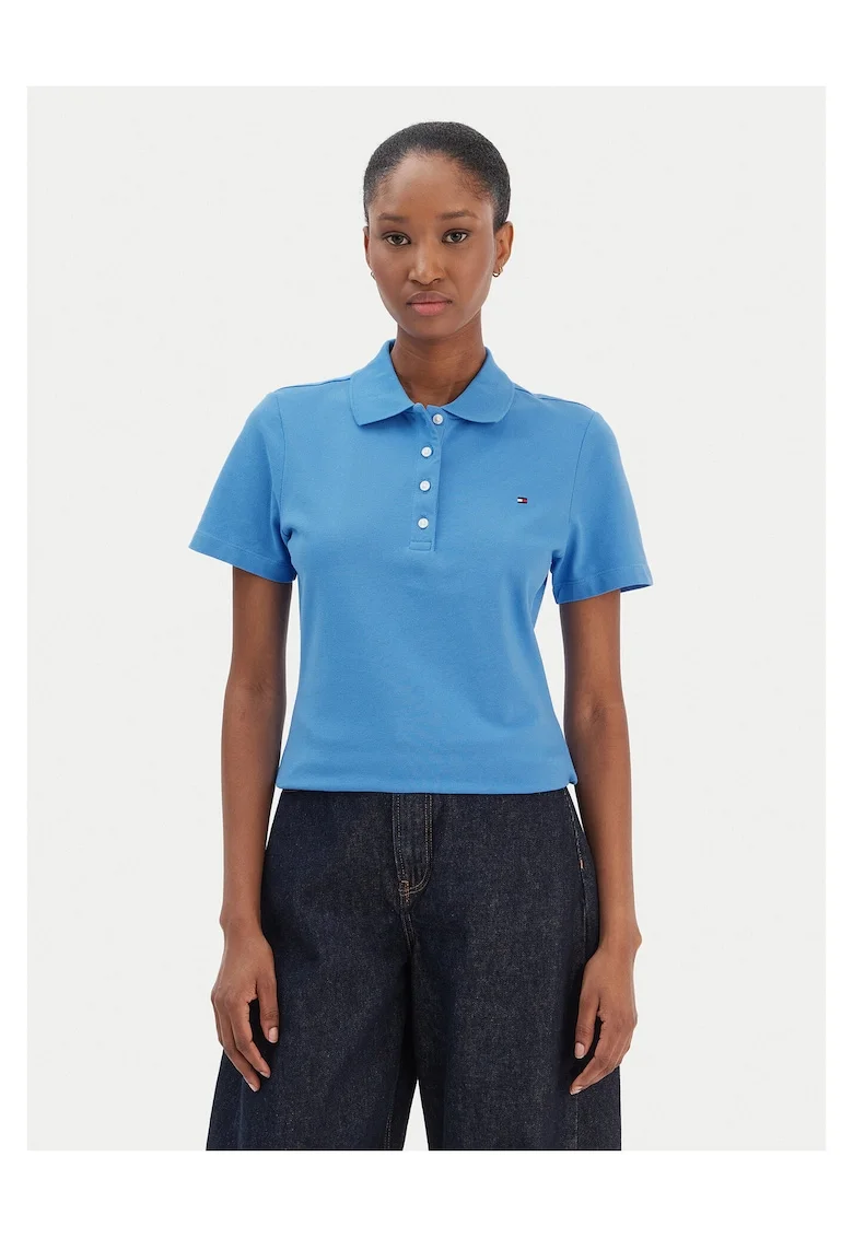 Tricou dama,  Albastru, Polo