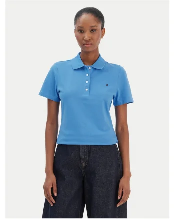 Tricou dama,  Albastru, Polo