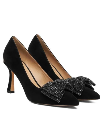 Pantofi dama  din piele naturala, Negru