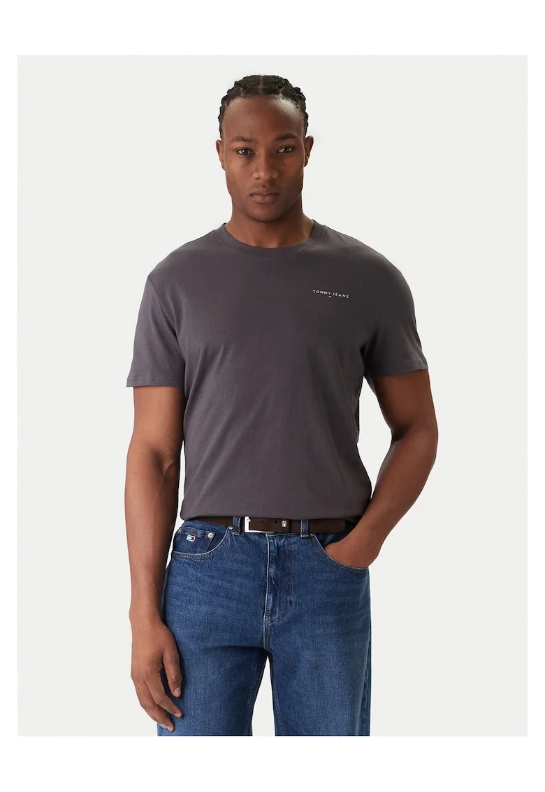 Tricou barbati,  gri inchis, bumbac