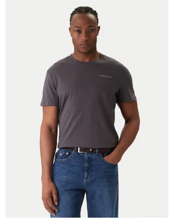 Tricou barbati,  gri inchis, bumbac