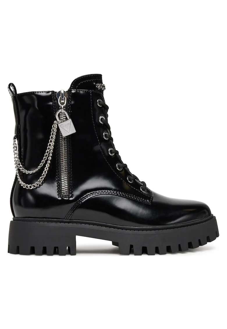 Ghete dama FLTFRO  Piele ecologica, Negru, Negru