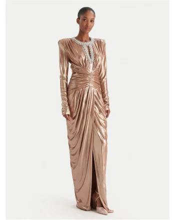 Rochie de seara de dama  auriu
