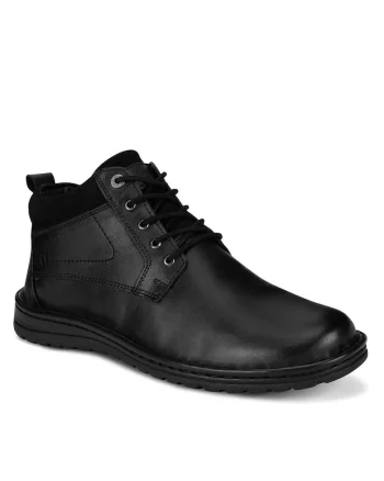 Ghete barbati  FIZA-01 MI18, piele naturala, negru