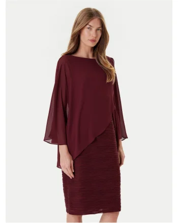 Rochie de cocktail,  visiniu