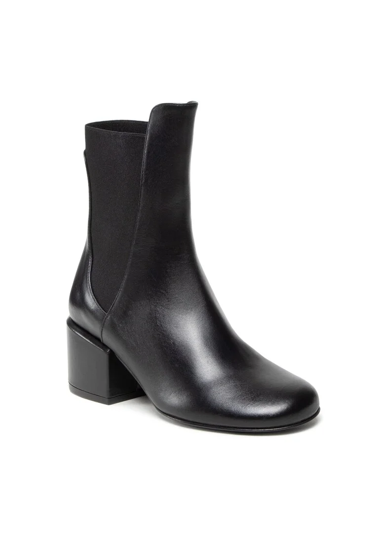 Botine dama 8Y0018/L011-K103,  Piele naturala, Negru