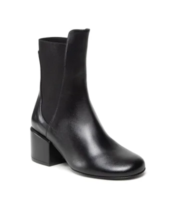 Botine dama 8Y0018/L011-K103,  Piele naturala, Negru
