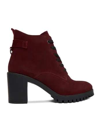 Botine dama CEO-WI23-LUM-02,  Piele naturala, Bordeaux