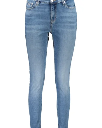 Blugi dama,  92% bumbac, 2% elastan, 6 elasterell, Albastru, DW0DW19255, Albastru