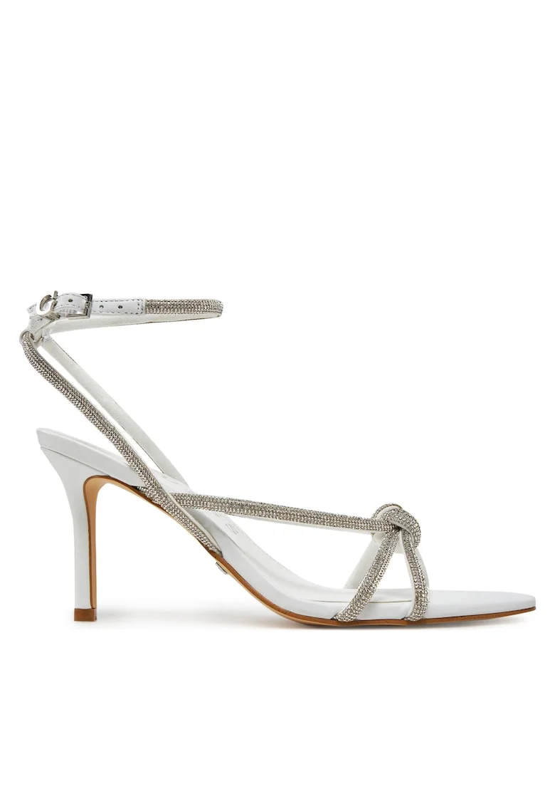 Sandale dama  piele ecologica, alb,