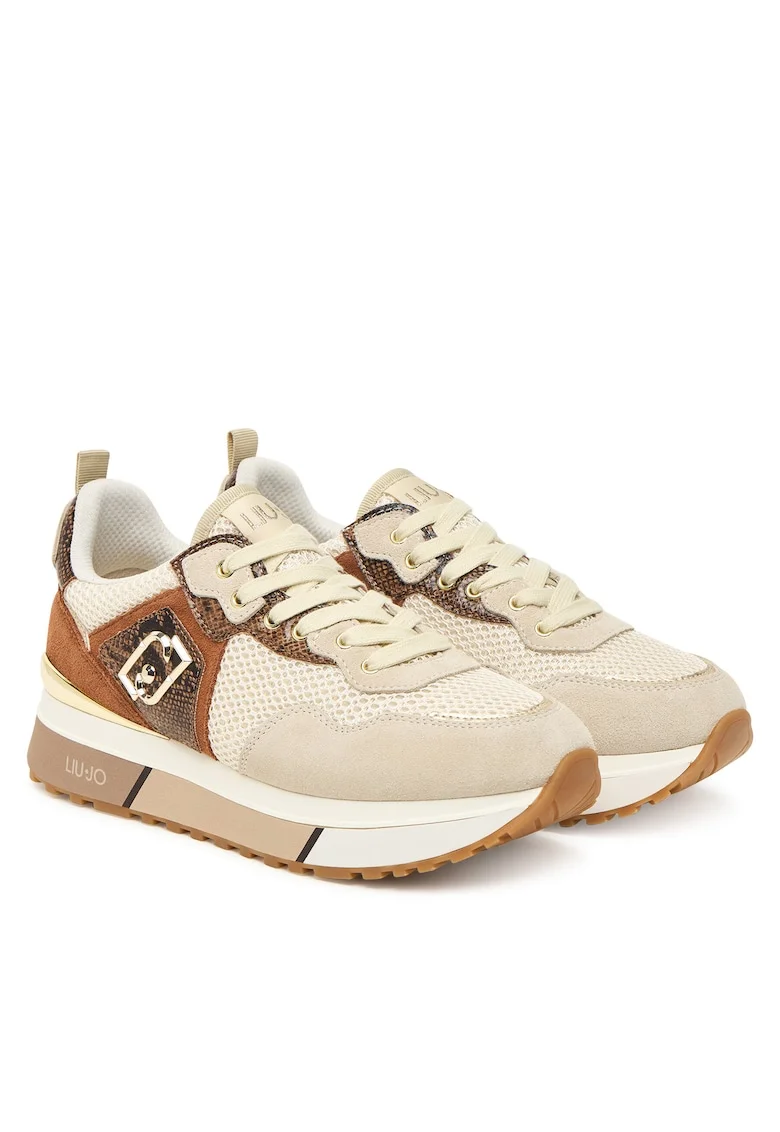 Tenisi dama  S3812, piele naturala, bej,