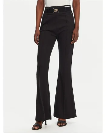 Pantaloni evazati pentru dama  negru