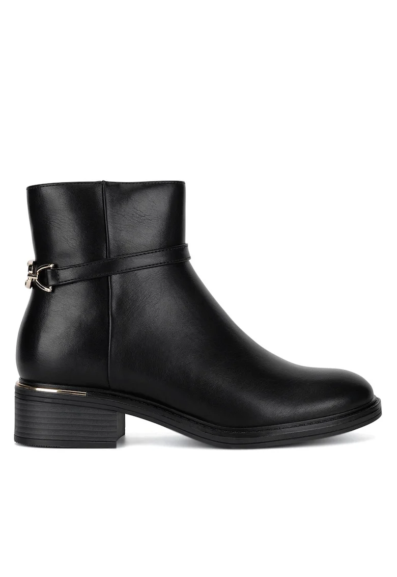 Botine dama WYL3937-3,  Textil, Negru