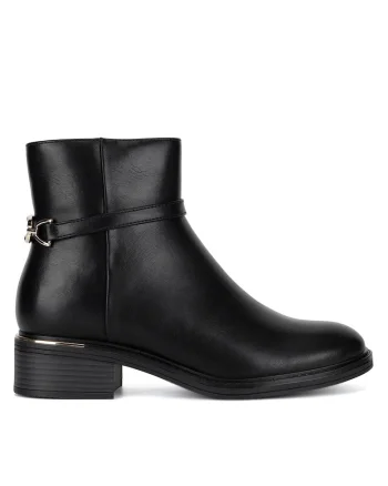 Botine dama WYL3937-3,  Textil, Negru