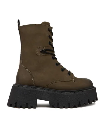 Ghete dama  kaki, piele naturala, CEO-WI34-MANYA-03