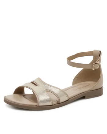 Sandale bej,  piele naturala, Bej