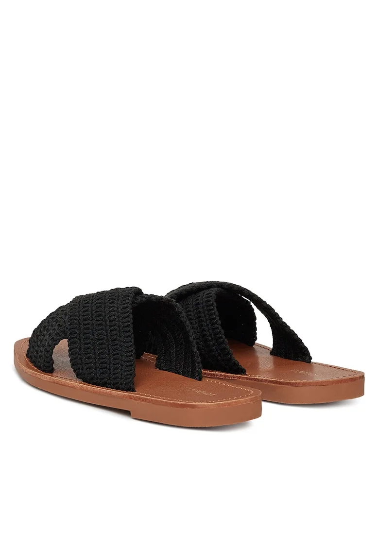 Papuci dama,  negru, E4736-1