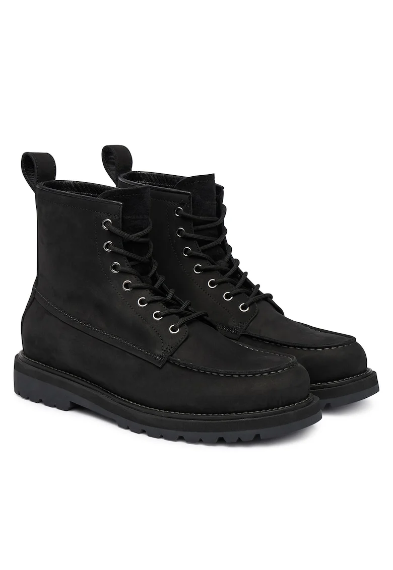 Cizme barbat  model Jay, piele naturala, negru