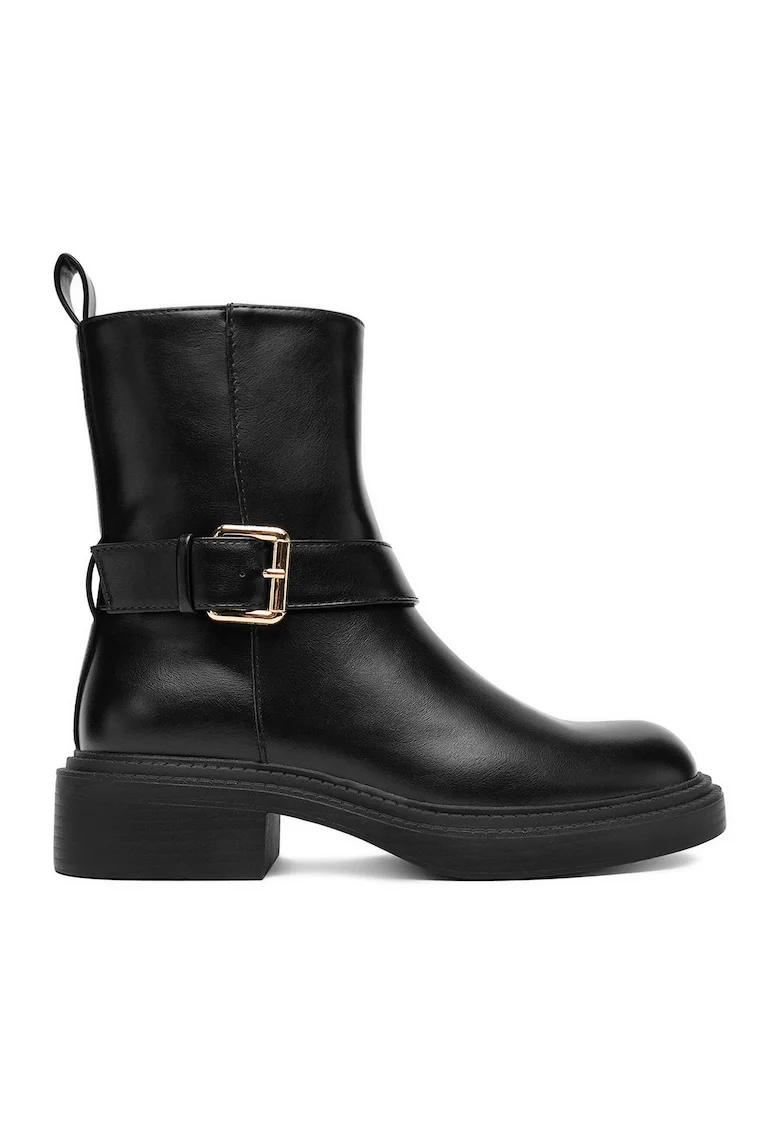 Botine dama CEO-90069-2,  Textil, Negru
