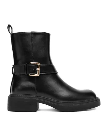 Botine dama CEO-90069-2,  Textil, Negru