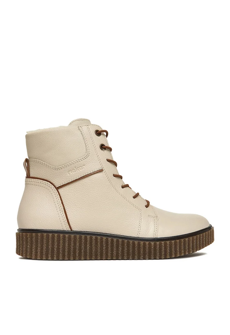 Ghete dama Y4303-80,  Piele naturala, Ecru