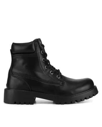 Botine dama,  Textil, Negru WS5628-10
