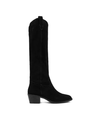 Cizme dama,  cowboy, piele naturala, negru