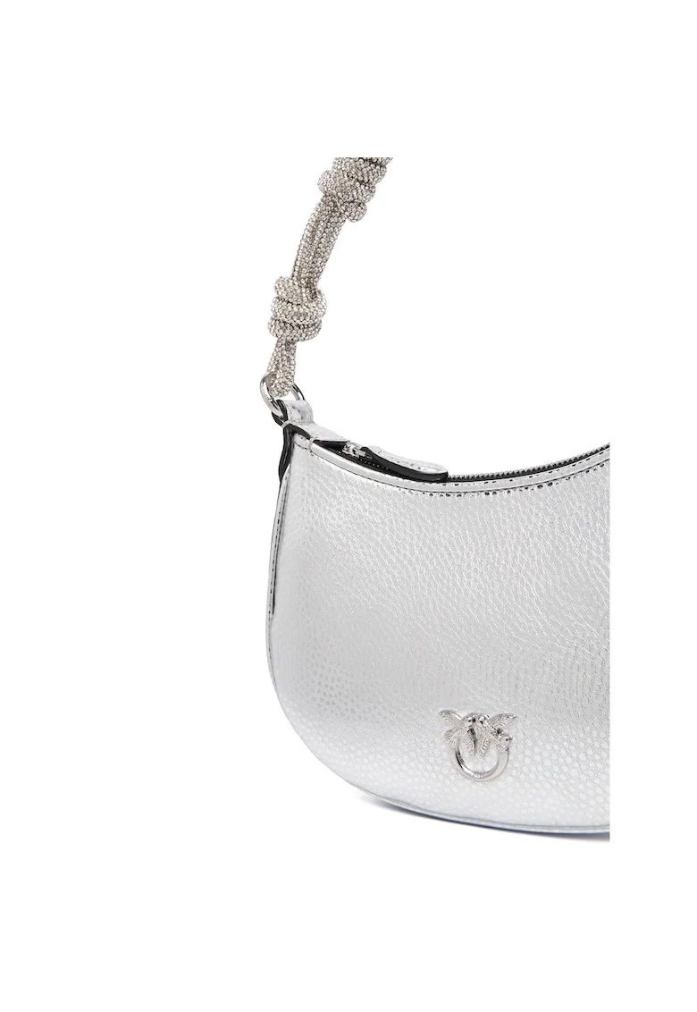 Geanta dama  Argento ZZFN Half Moon Baby C + M, roz, din piele naturala